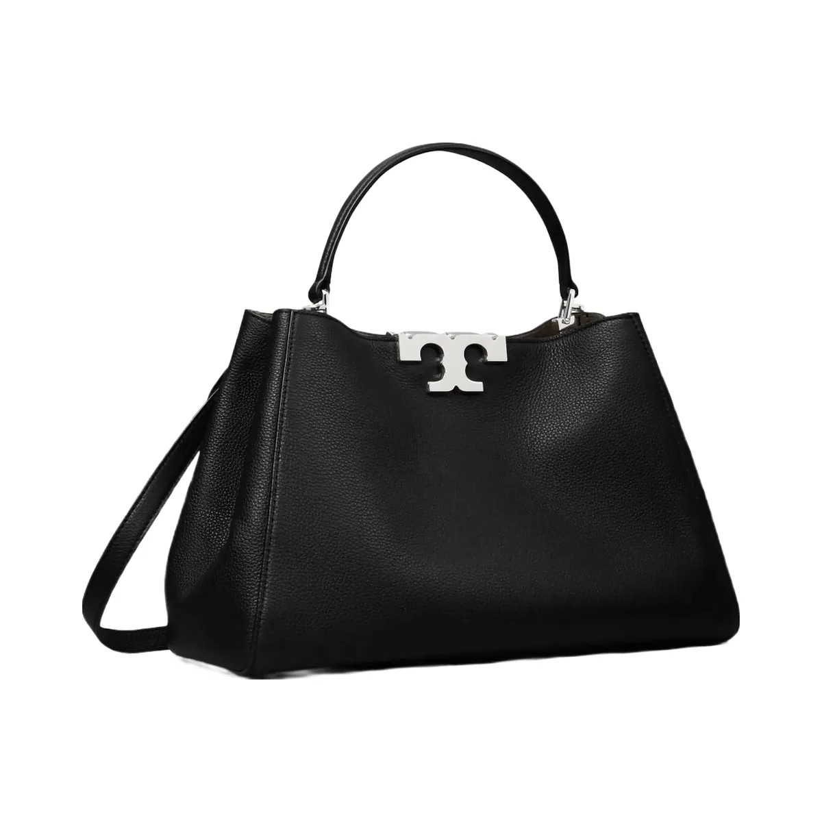 Tory Burch Eleanor Soft Satchel Black - HypeFly India View 4