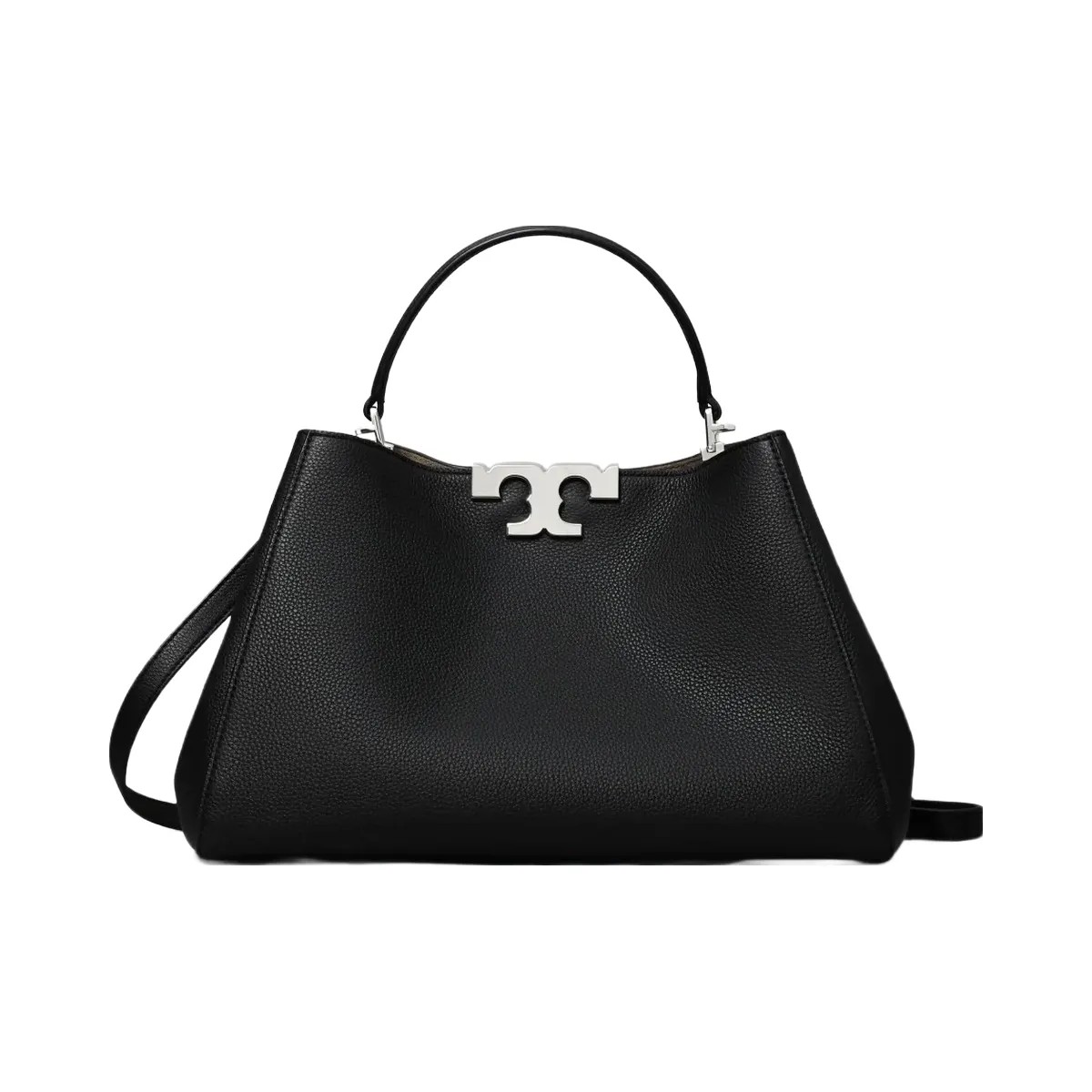 Tory Burch Eleanor Soft Satchel Black - HypeFly India View 1