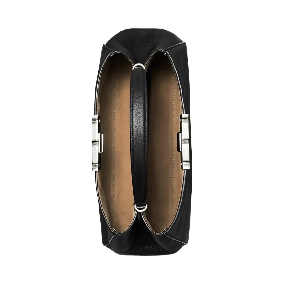 Tory Burch Eleanor Soft Satchel Black - HypeFly India View 6