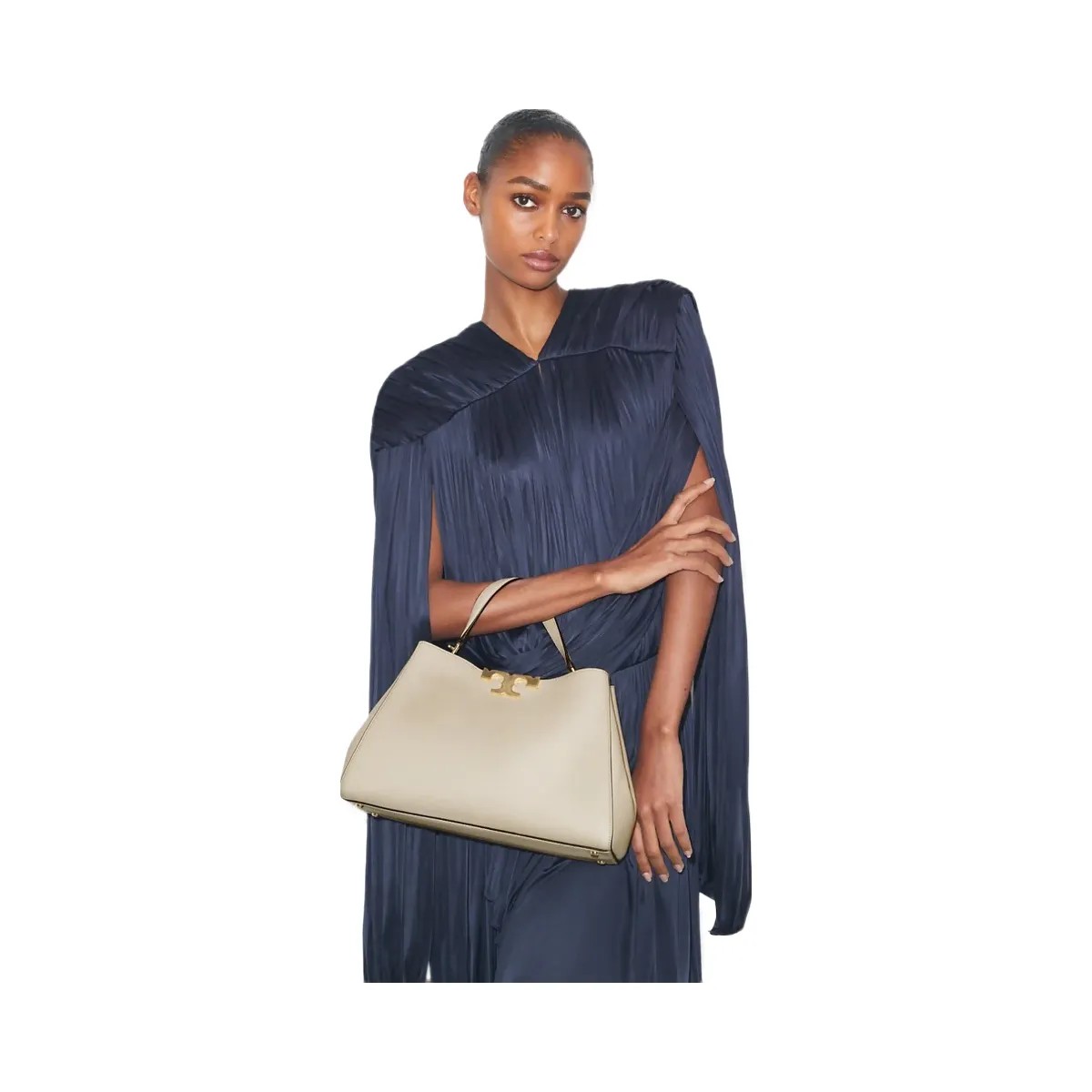 Tory Burch Eleanor Soft Satchel Light Stone - HypeFly India View 2