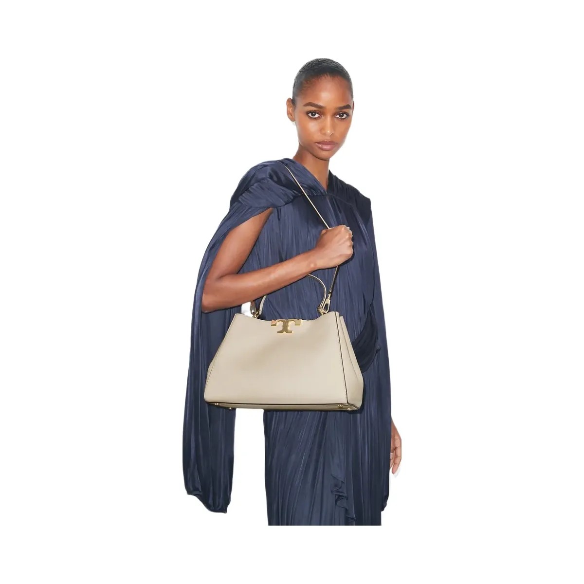 Tory Burch Eleanor Soft Satchel Light Stone - HypeFly India View 3