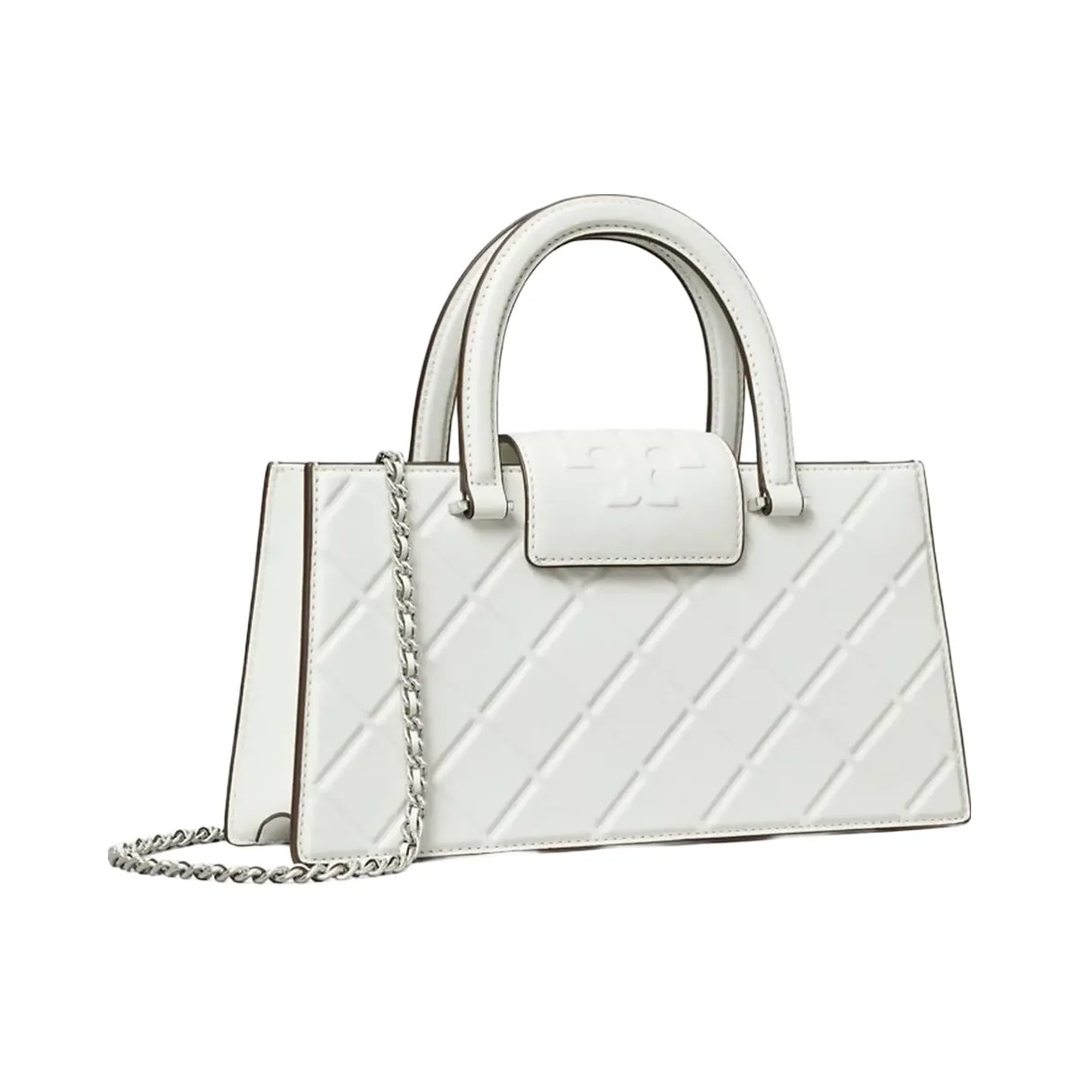 Tory Burch Fleming East-West Tote Blanc - HypeFly India View 3