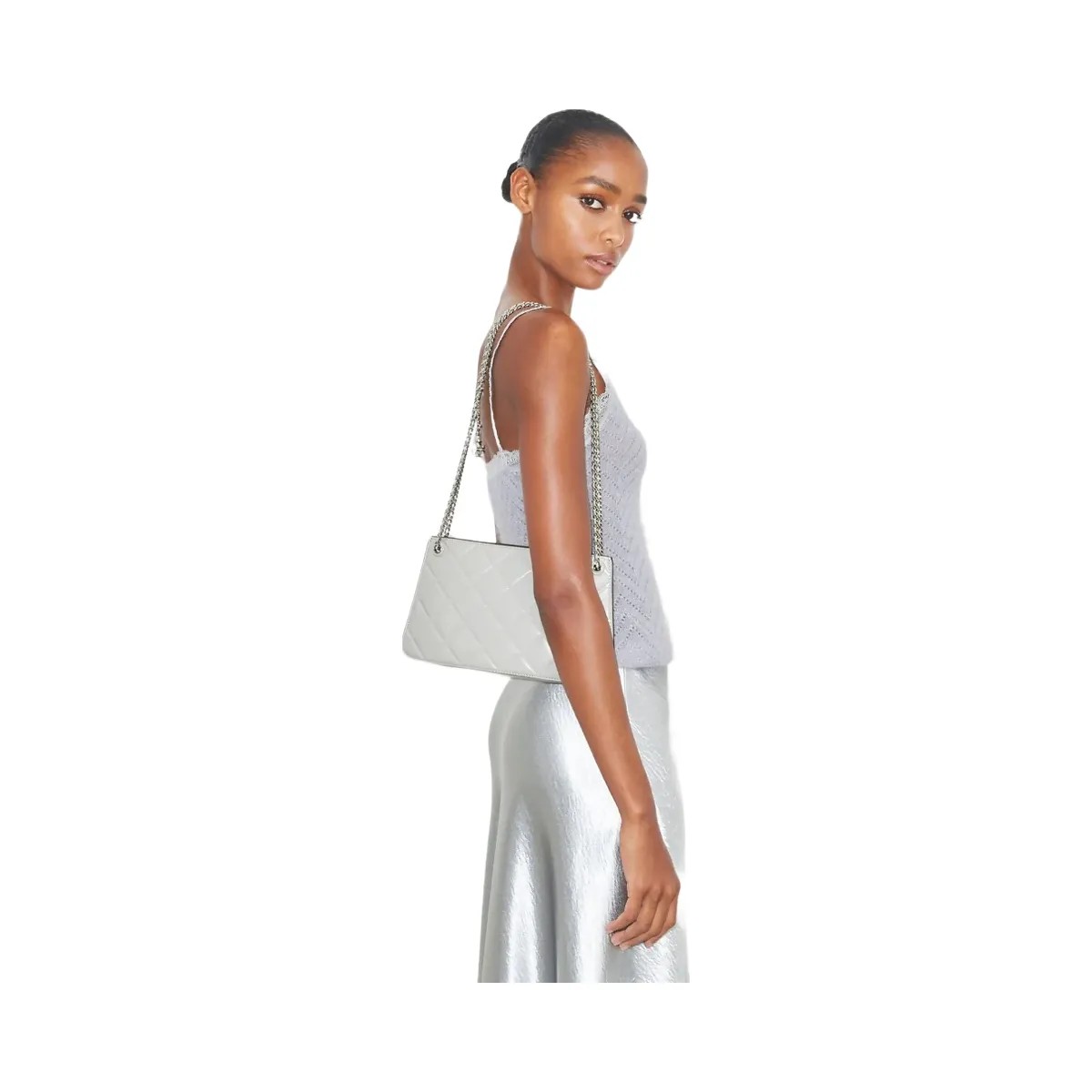 Tory Burch Fleming Pochette Gray - HypeFly India View 2