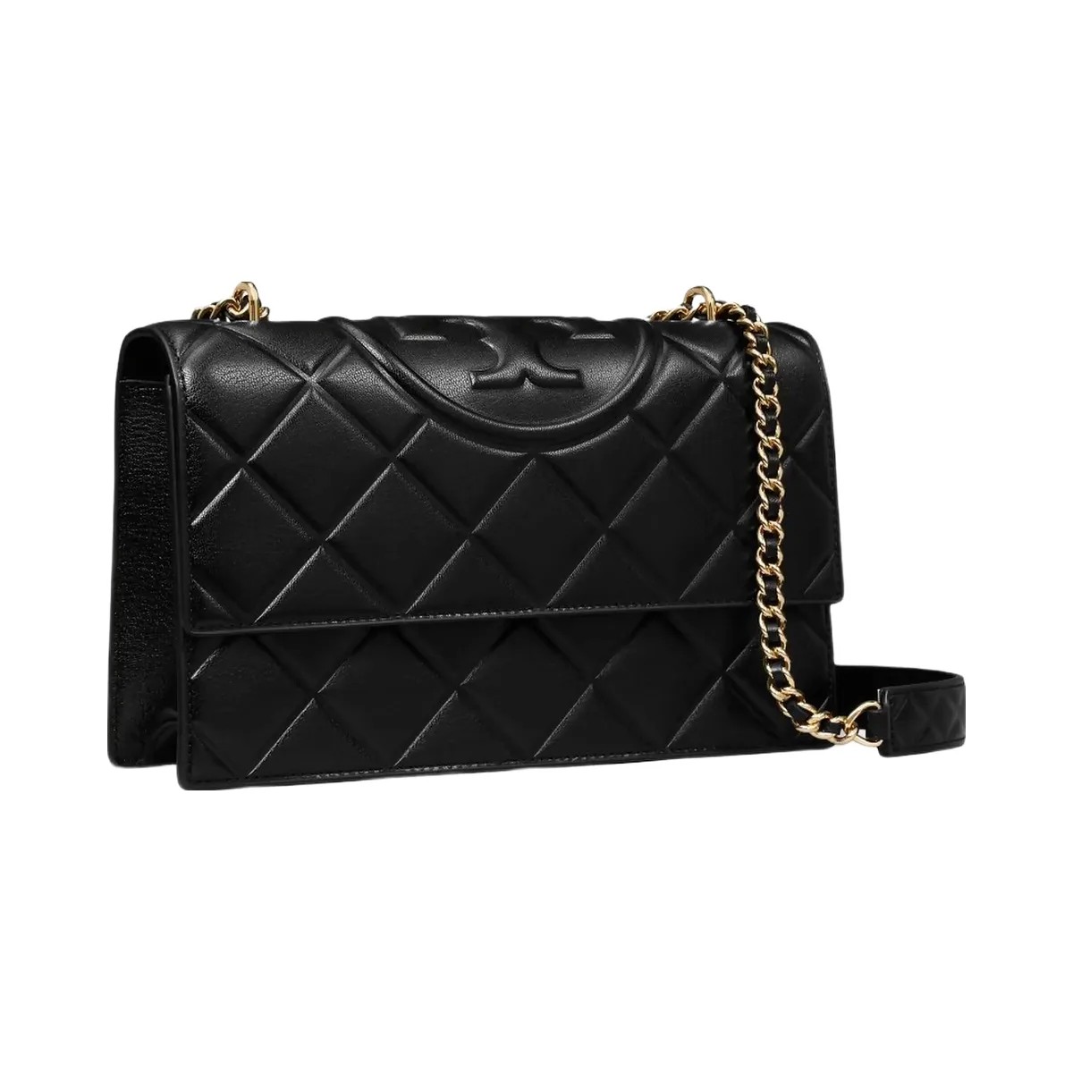 Tory Burch Fleming Shoulder Bag Black - HypeFly India View 4