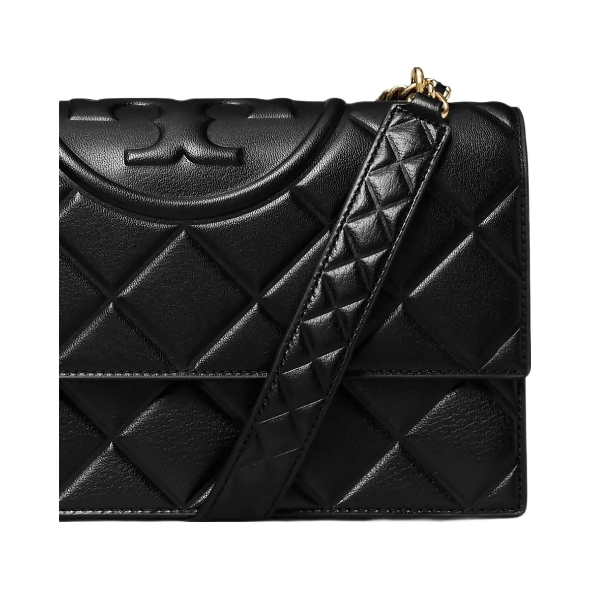 Tory Burch Fleming Shoulder Bag Black - HypeFly India View 6