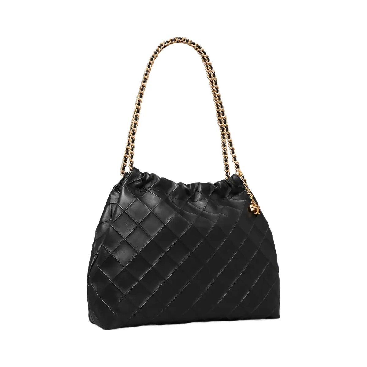 Tory Burch Fleming Soft Hobo Bag Black - HypeFly India View 3