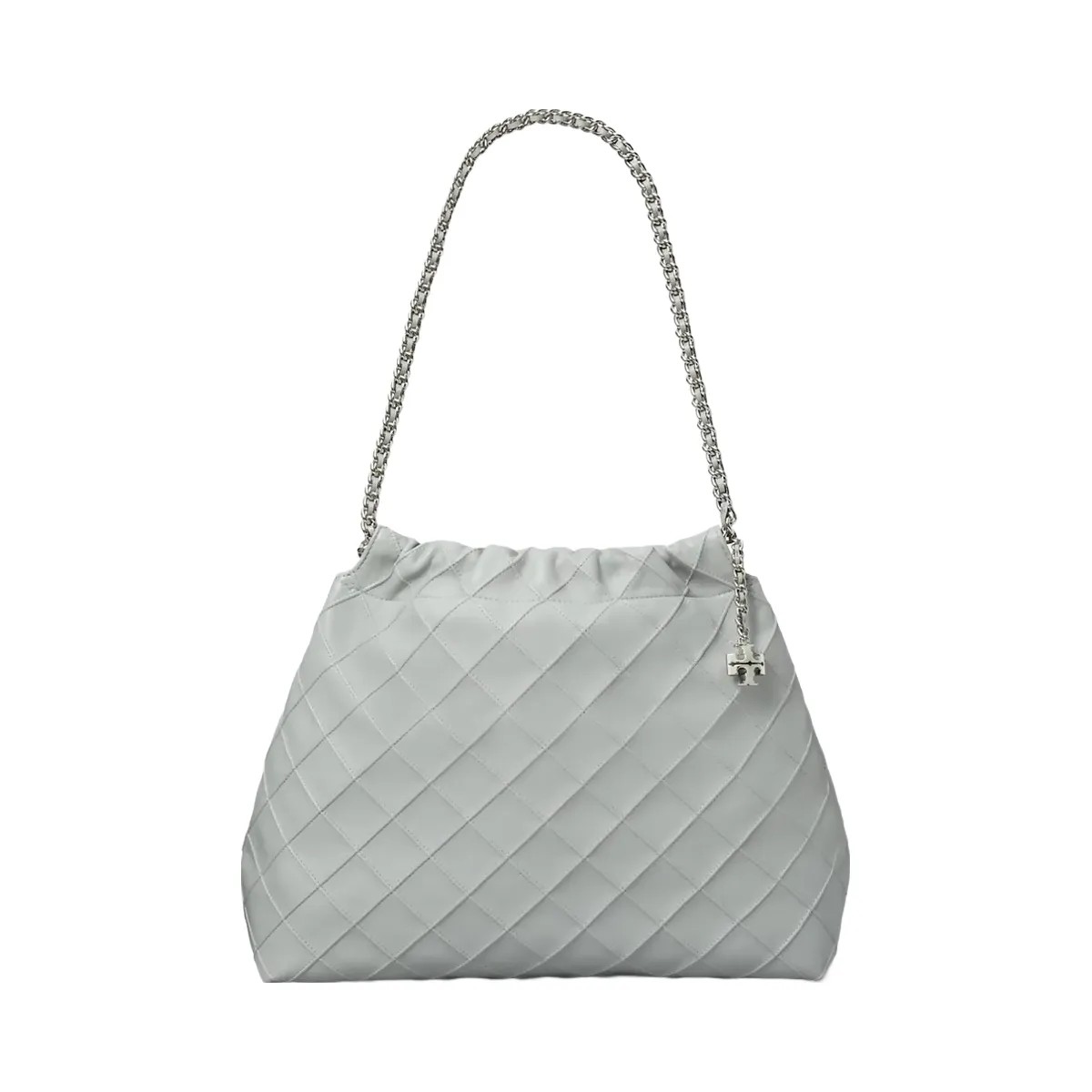 Tory Burch Fleming Soft Hobo Bag Gray - HypeFly India View 1