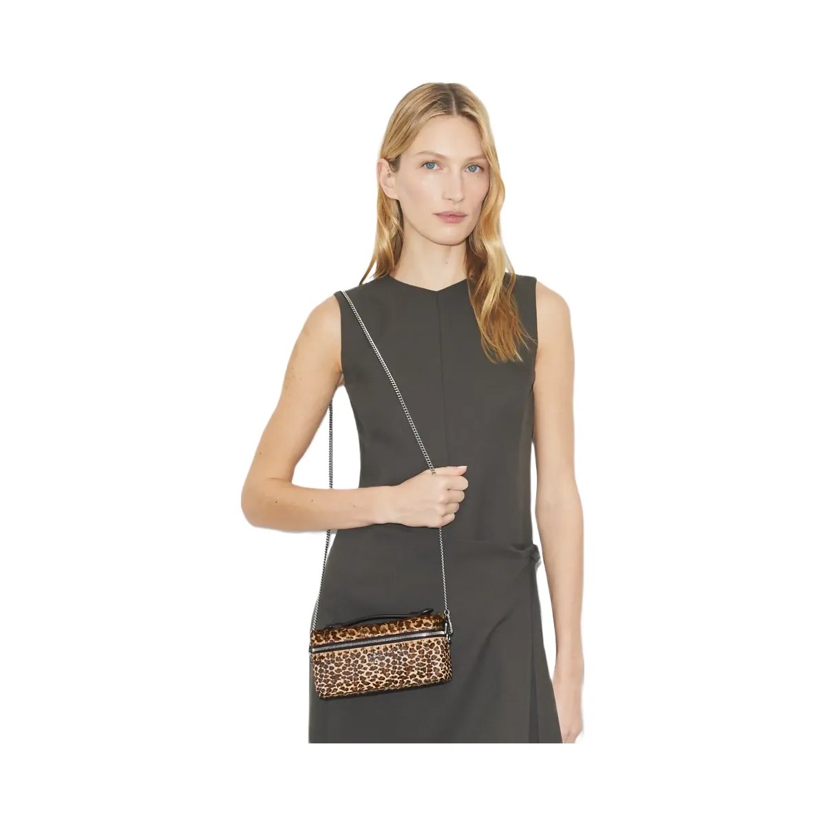 Tory Burch Kira Calf Hair Vanity Case Multi - HypeFly India View 2