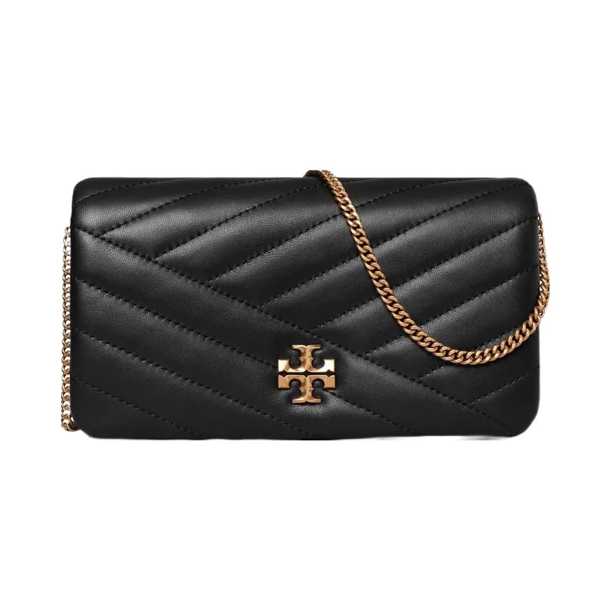 Tory Burch Kira Chevron Crossbody Black - HypeFly India View 1