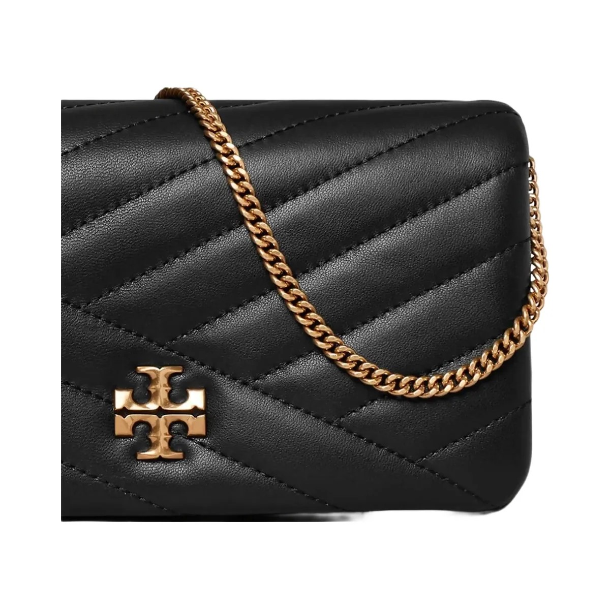 Tory Burch Kira Chevron Crossbody Black - HypeFly India View 4