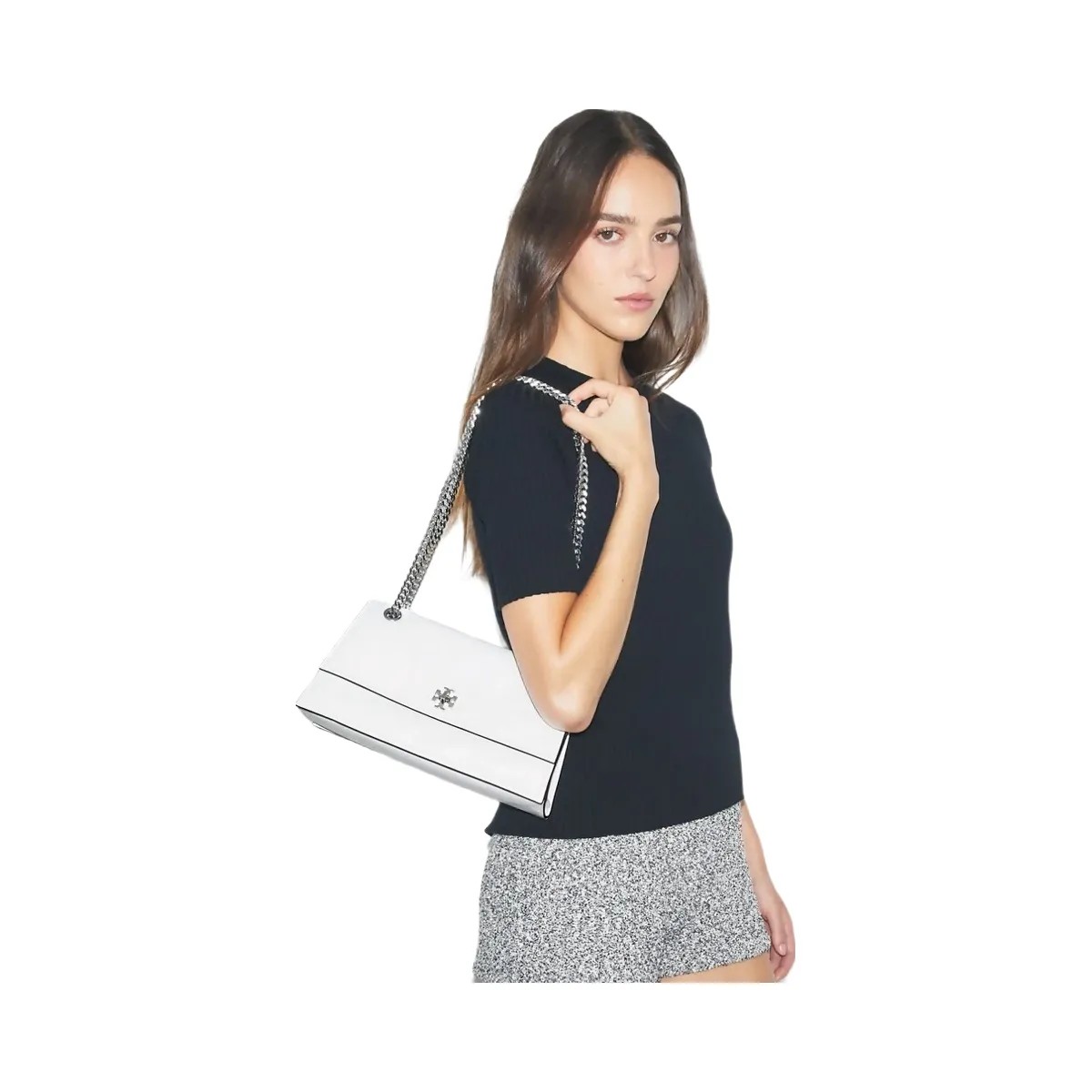 Tory Burch Kira Turnlock Shoulder Bag BIANCO - HypeFly India View 2