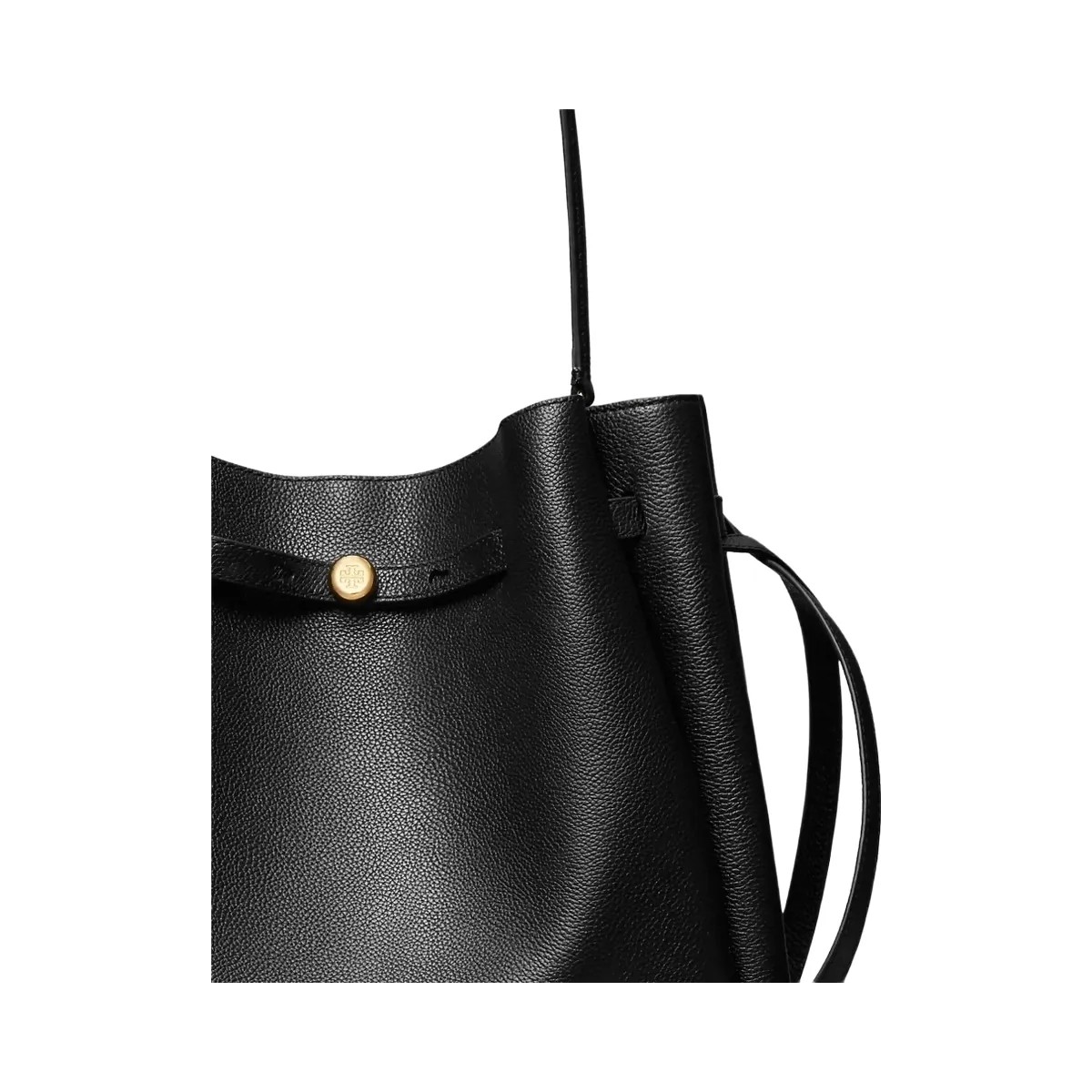 Tory Burch Large Romy Bucket Bag Black - HypeFly India View 5