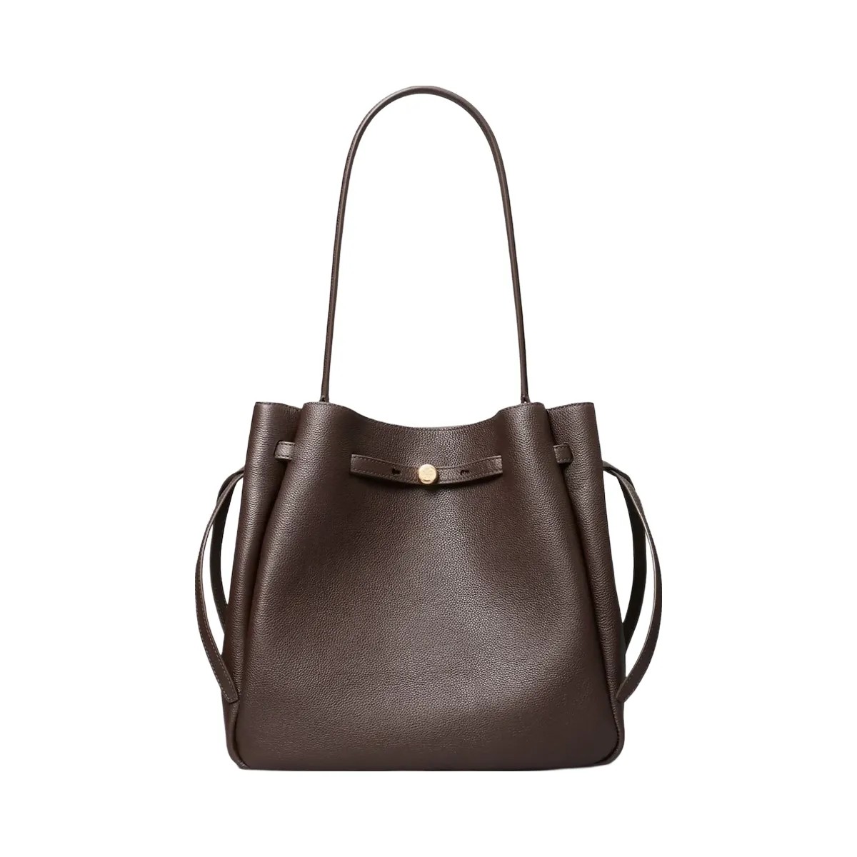Tory Burch Large Romy Bucket Bag Deep Brown - HypeFly India View 1