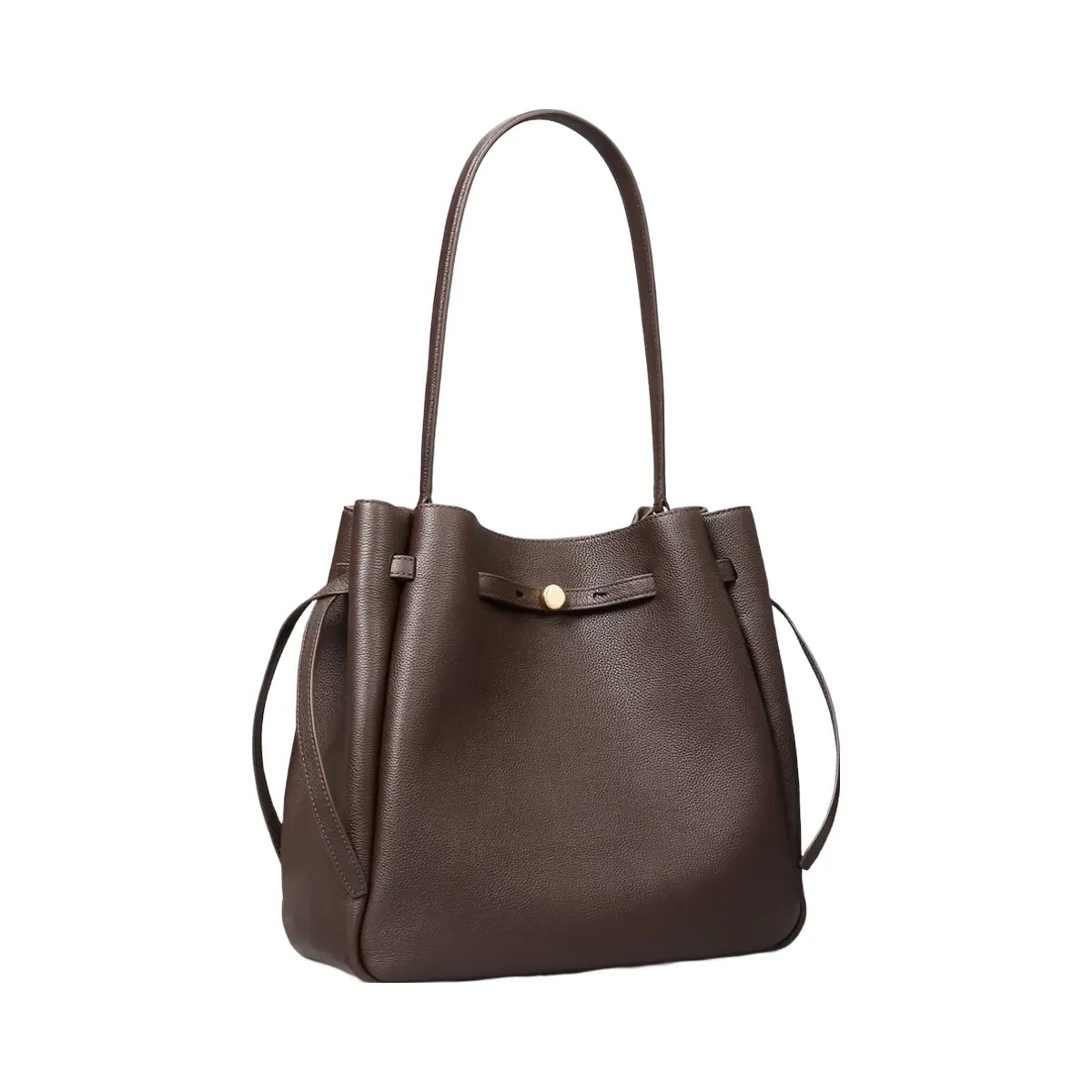 Tory Burch Large Romy Bucket Bag Deep Brown - HypeFly India View 3