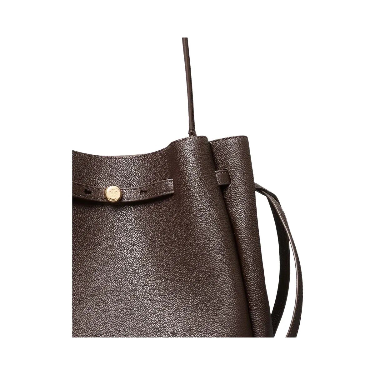 Tory Burch Large Romy Bucket Bag Deep Brown - HypeFly India View 4