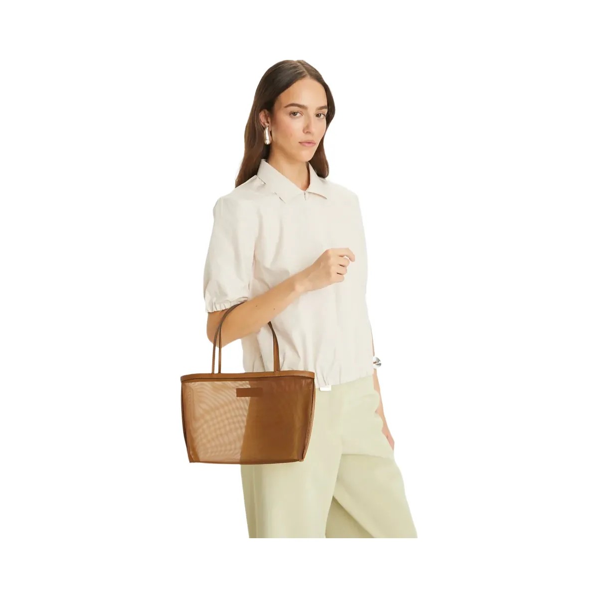 Tory Burch Mesh Tote Cuoio - HypeFly India View 2