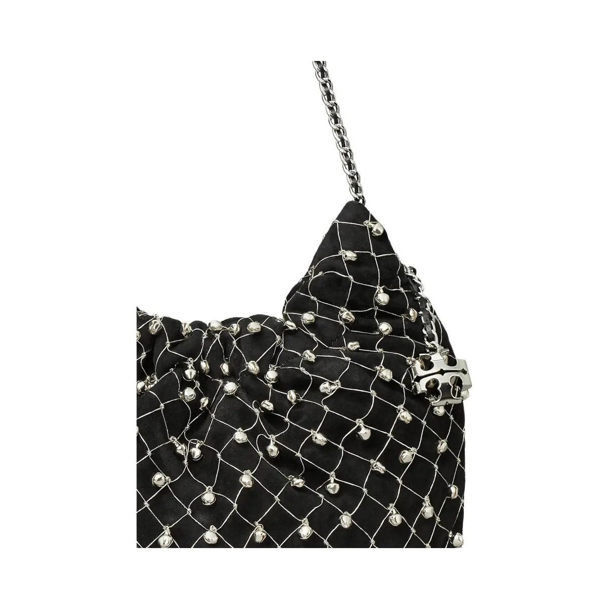 Tory Burch Mini Fleming Bell Hobo Bag Black - HypeFly India View 5