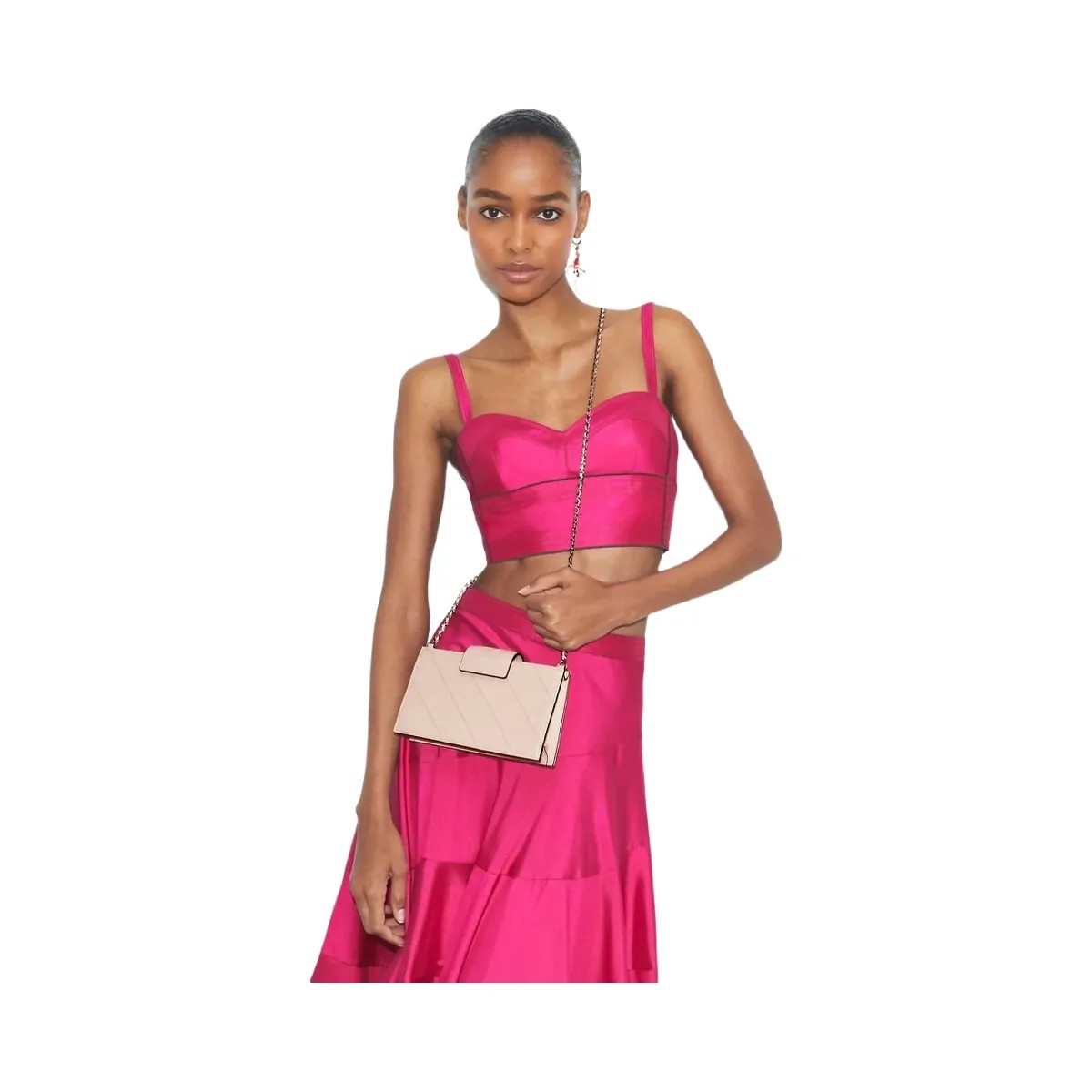 Tory Burch Mini Fleming Crossbody Soft Pink - HypeFly India View 2