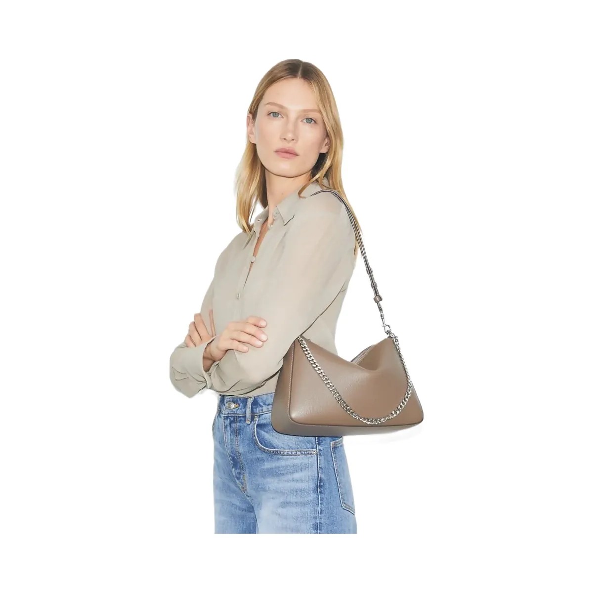 Tory Burch Perry Shoulder Bag Wild Mushroom - HypeFly India View 2