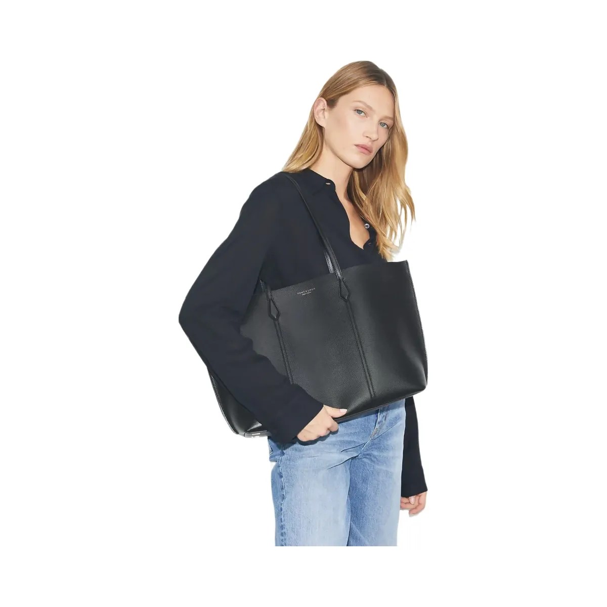 Tory Burch Perry Tote Black - HypeFly India View 2