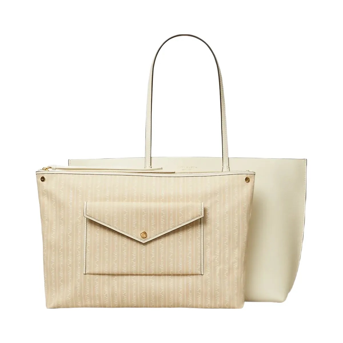 Tory Burch Perry Tote Warm White - HypeFly India View 1