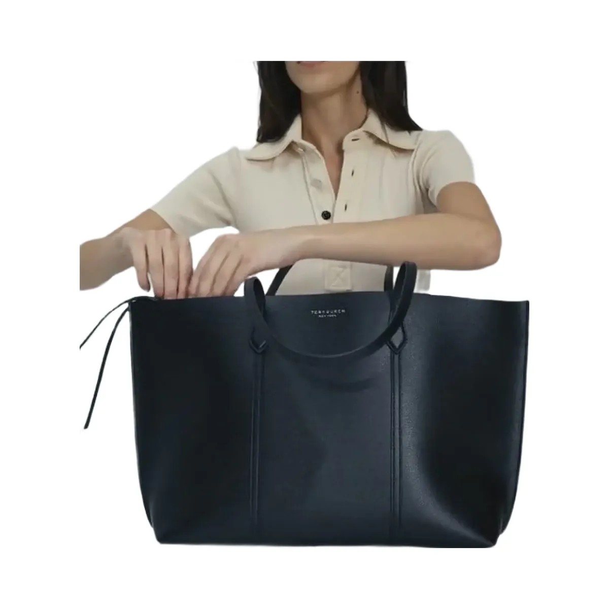 Tory Burch Perry Tote Warm White - HypeFly India View 4