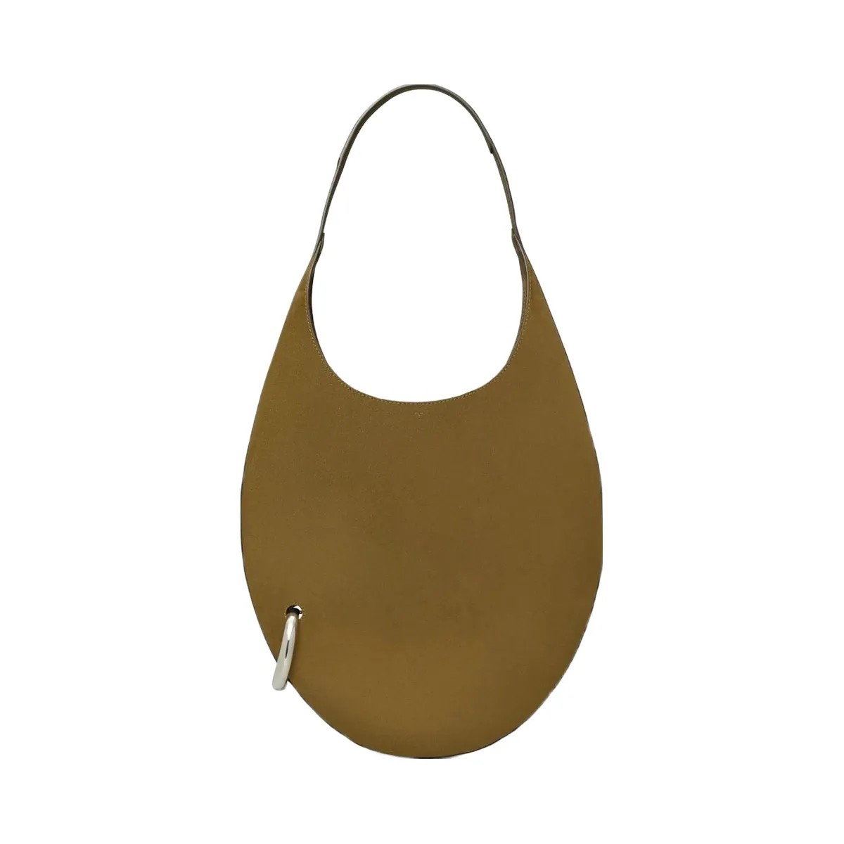 Tory Burch Pierced Suede Bag Deep Olive - HypeFly India View 1