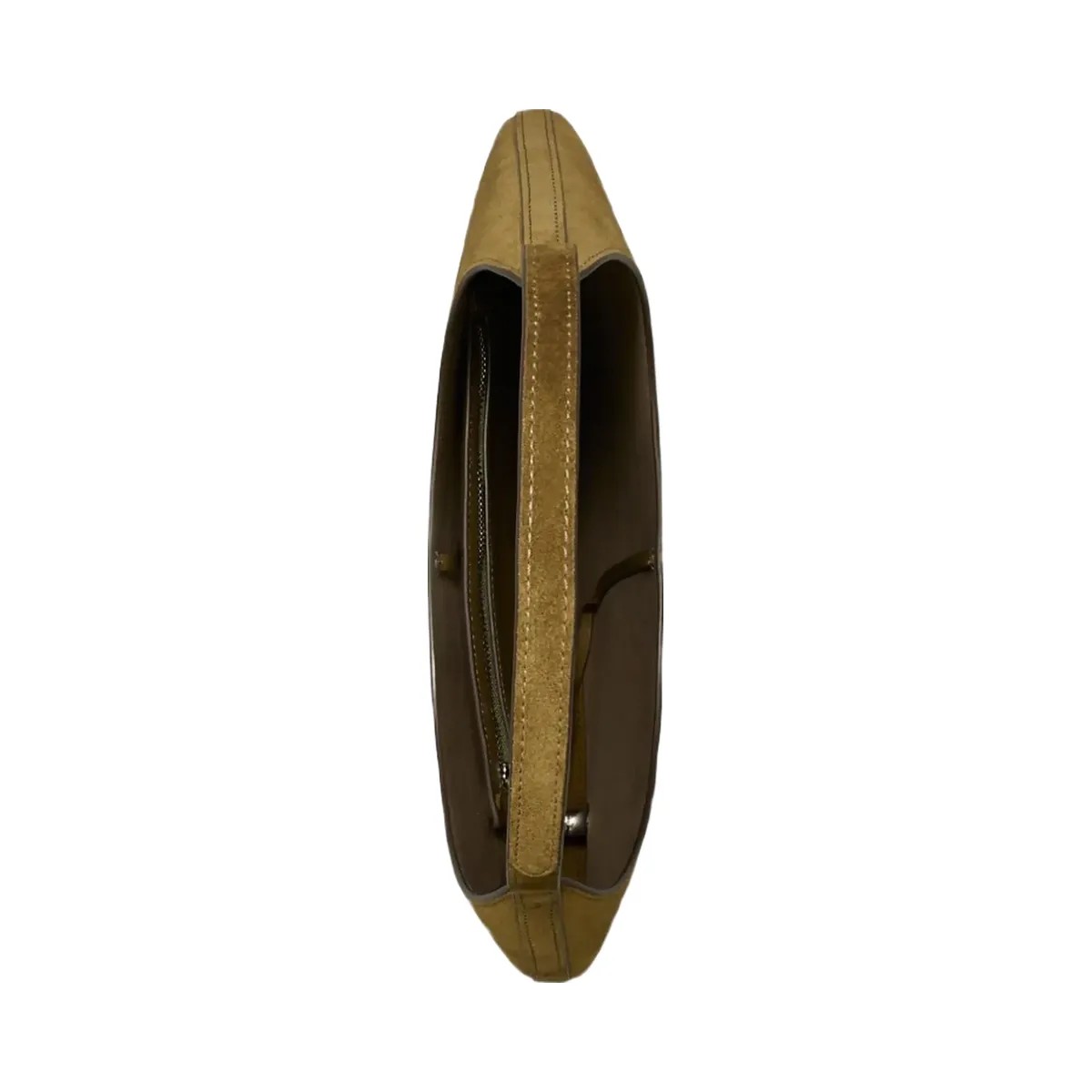Tory Burch Pierced Suede Bag Deep Olive - HypeFly India View 5