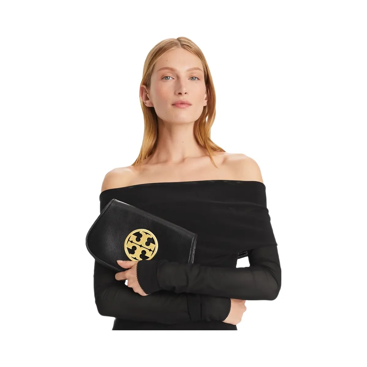 Tory Burch Reva Clutch Black - HypeFly India View 2