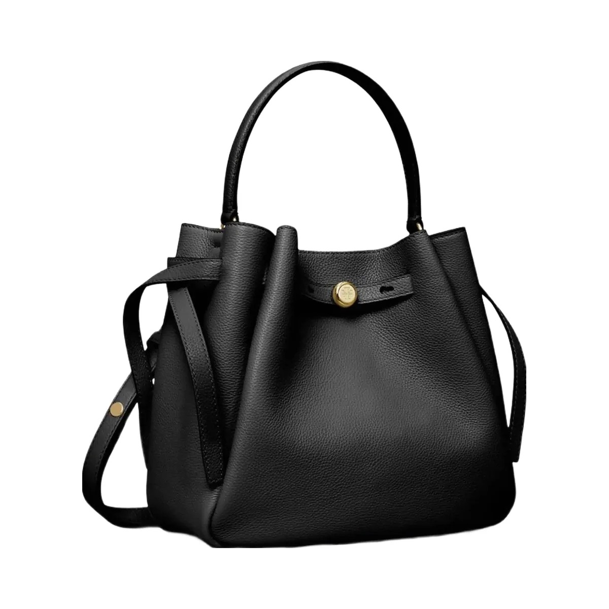 Tory Burch Romy Bucket Bag Black - HypeFly India View 3
