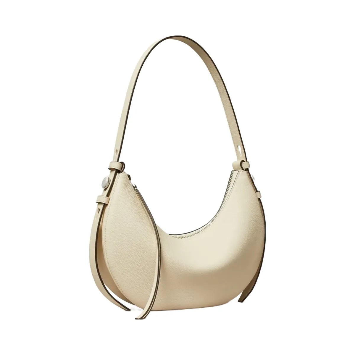Tory Burch Romy Half Moon Bag Light Cream - HypeFly India View 3