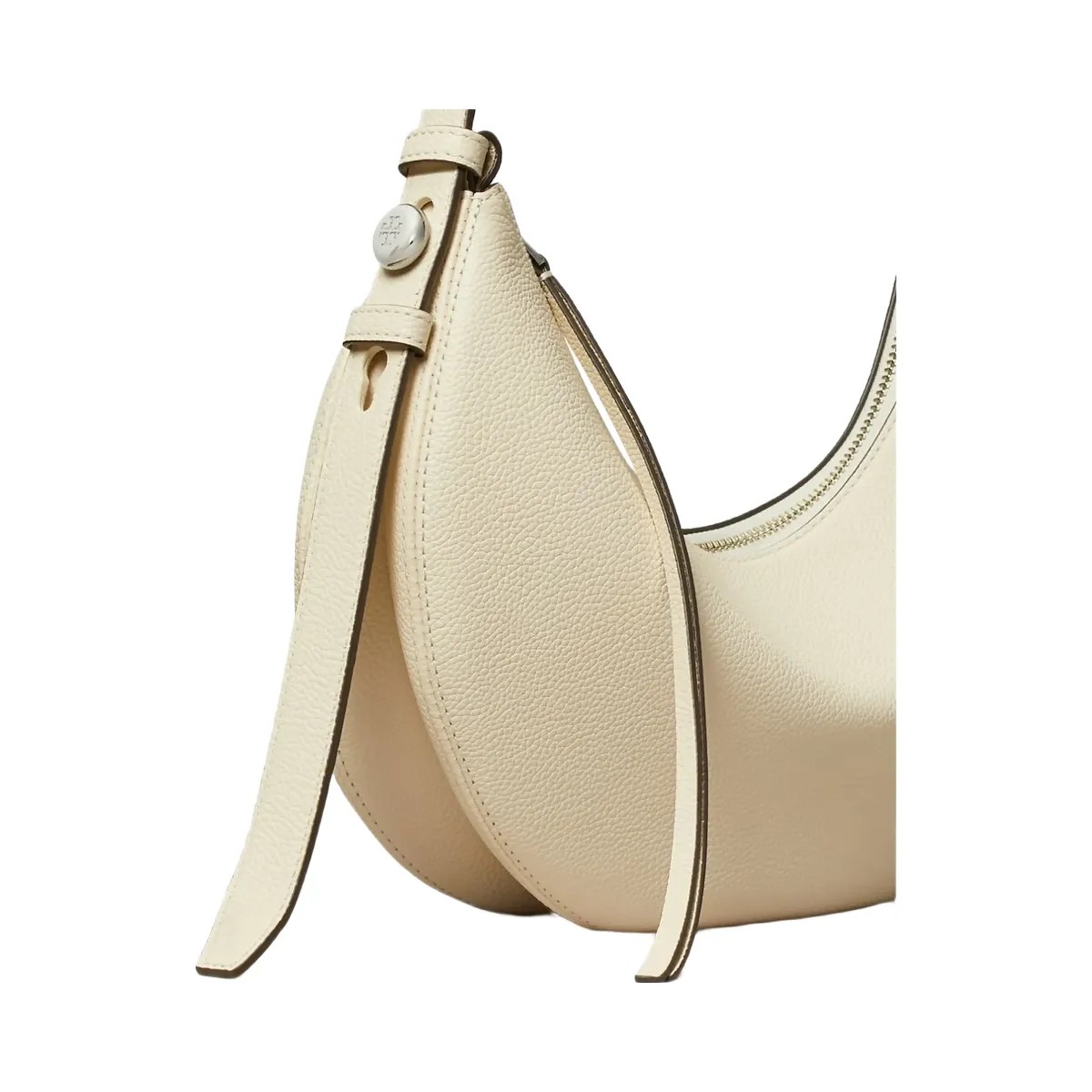 Tory Burch Romy Half Moon Bag Light Cream - HypeFly India View 5