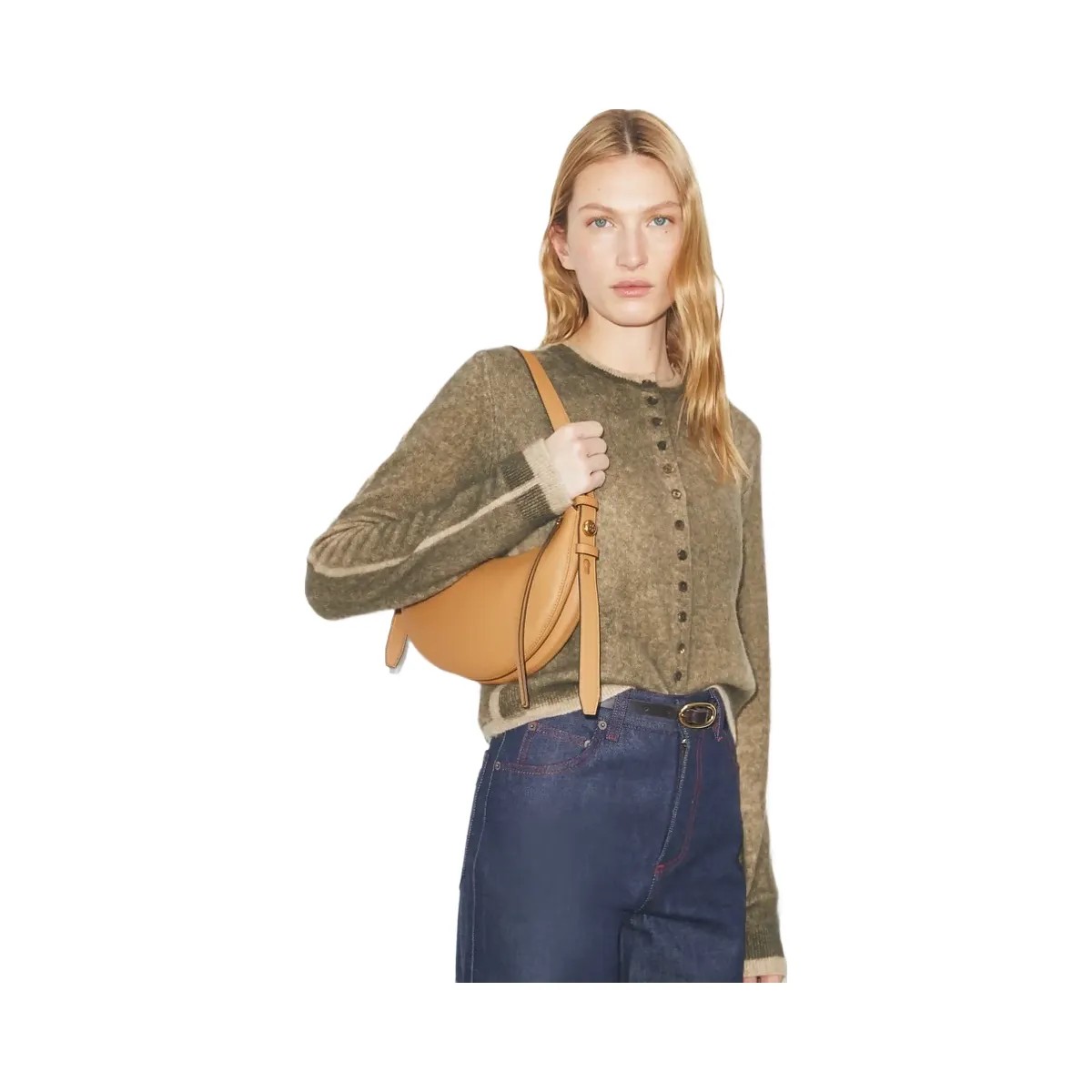 Tory Burch Romy Half Moon Bag Tiramisu - HypeFly India View 2