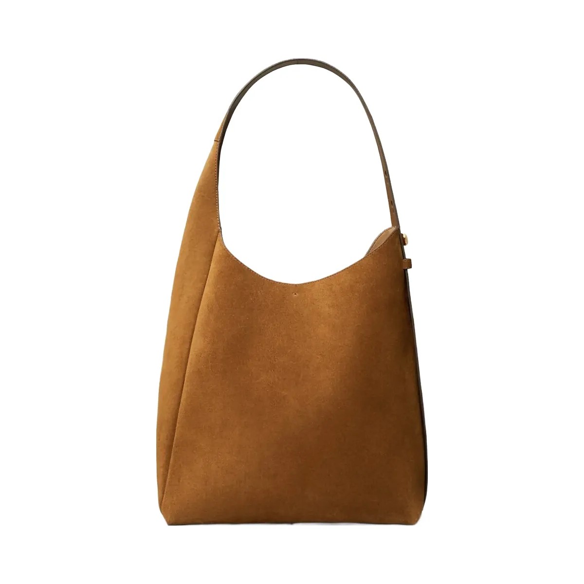 Tory Burch Romy Suede Hobo Bag Caramel - HypeFly India View 1