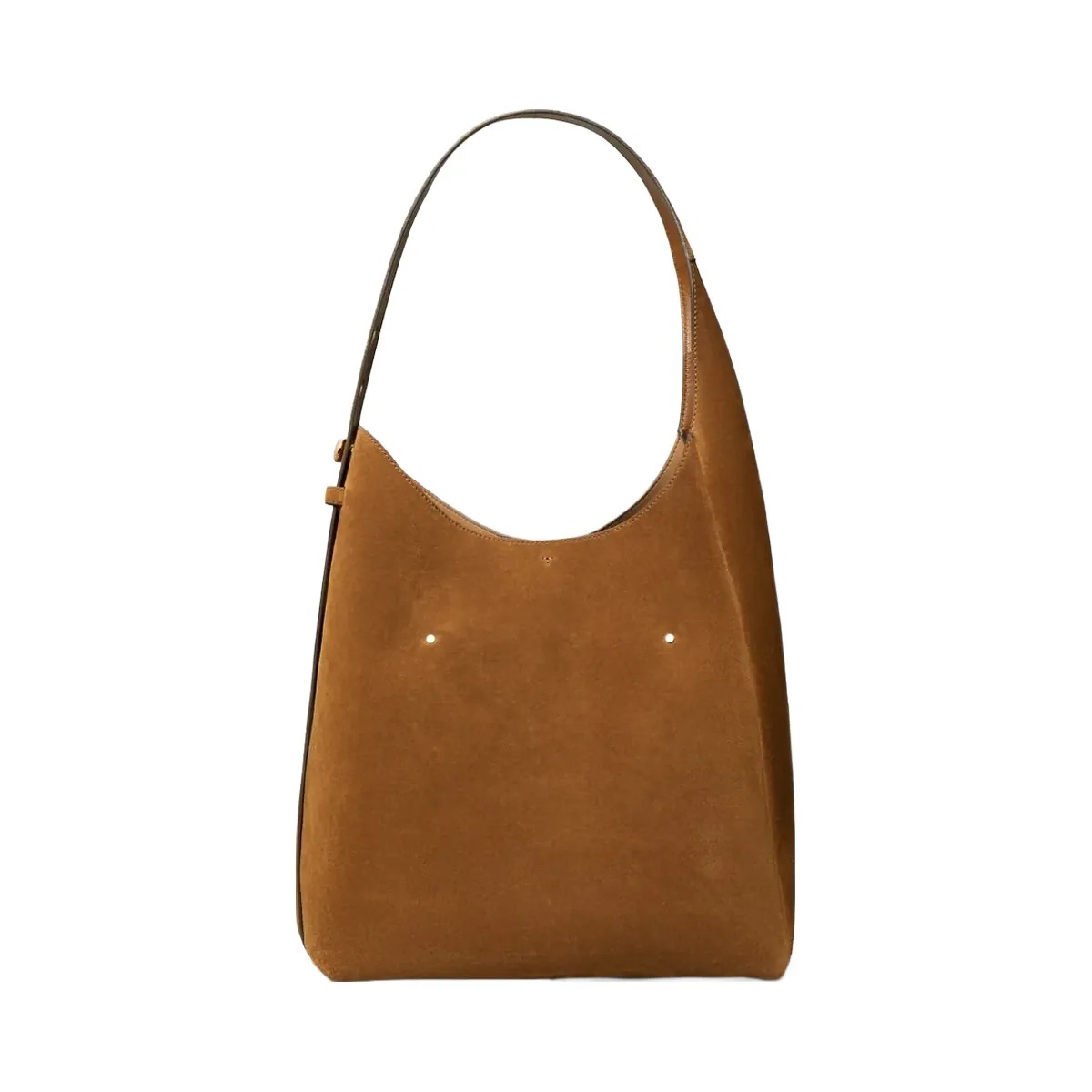 Tory Burch Romy Suede Hobo Bag Caramel - HypeFly India View 5