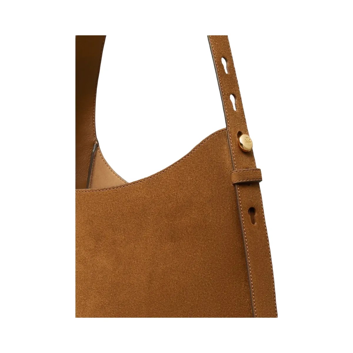 Tory Burch Romy Suede Hobo Bag Caramel - HypeFly India View 6