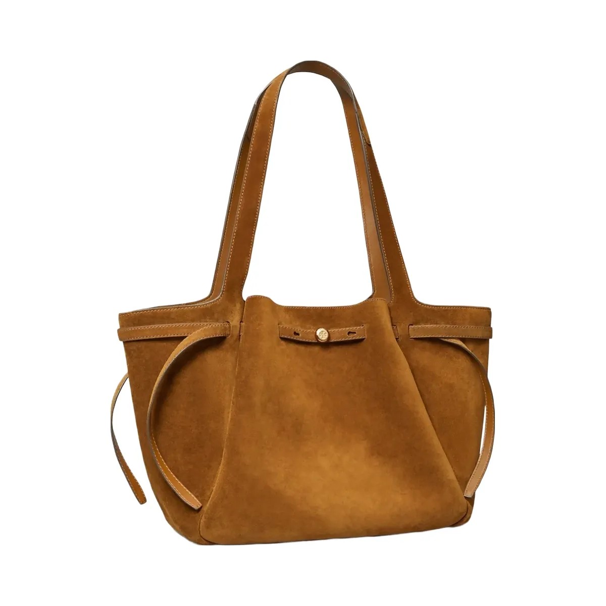 Tory Burch Romy Suede Tote Caramel - HypeFly India View 3