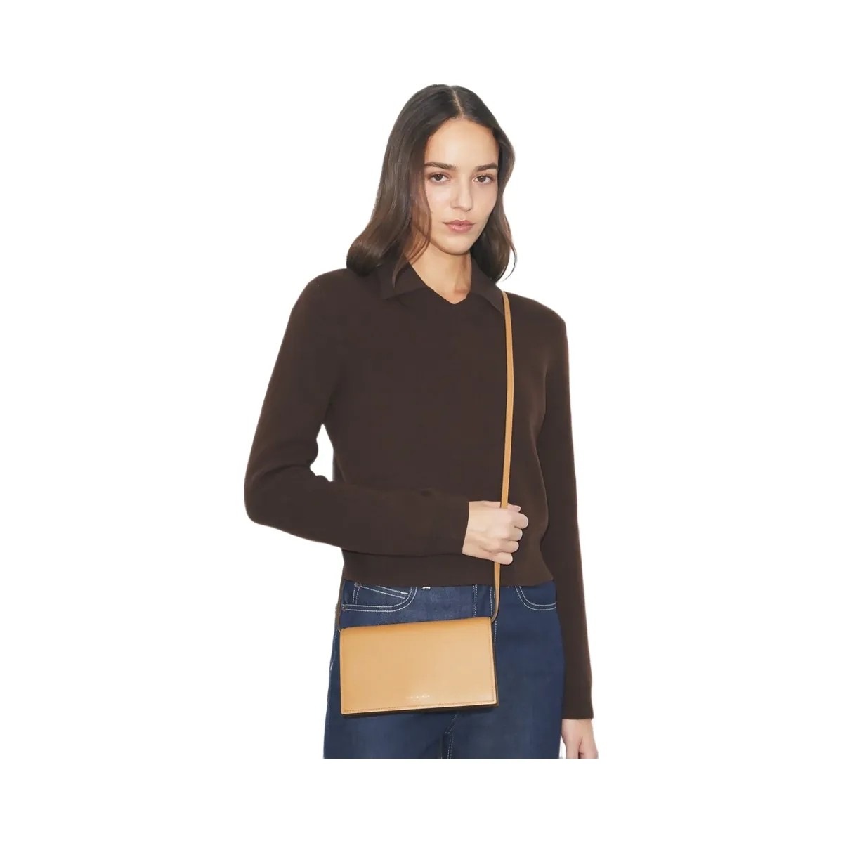 Tory Burch Romy Wallet Crossbody Tiramisu - HypeFly India View 2