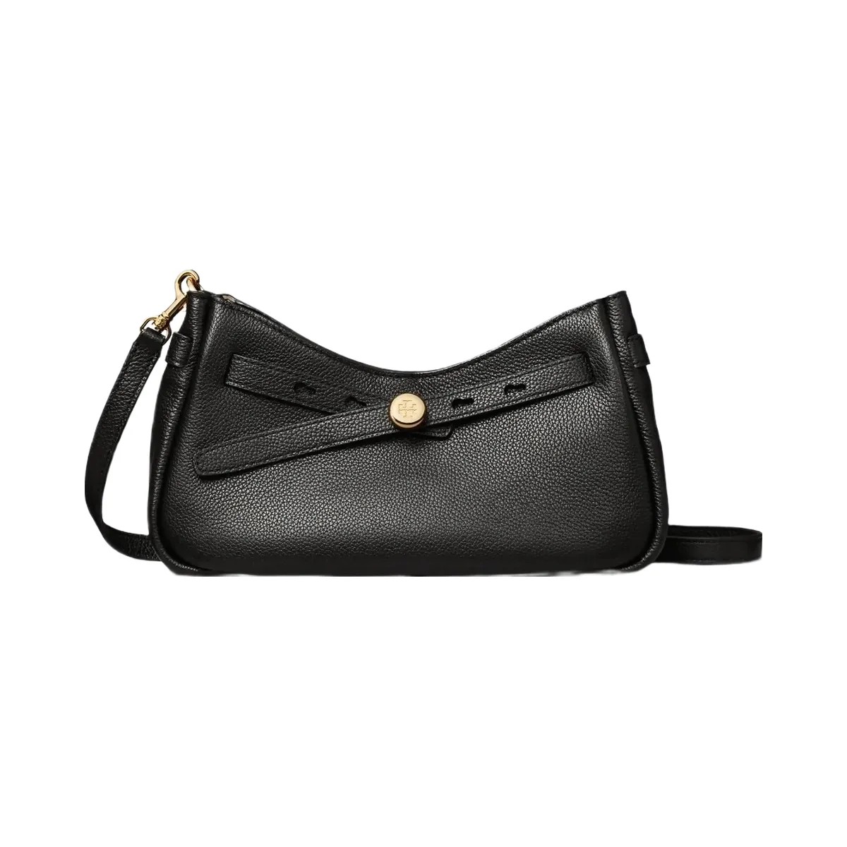 Tory Burch Romy Zip Top Crossbody Black - HypeFly India View 1