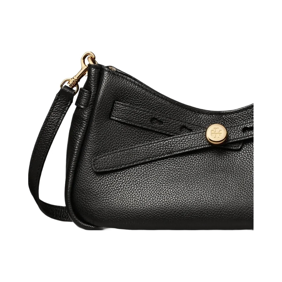 Tory Burch Romy Zip Top Crossbody Black - HypeFly India View 5