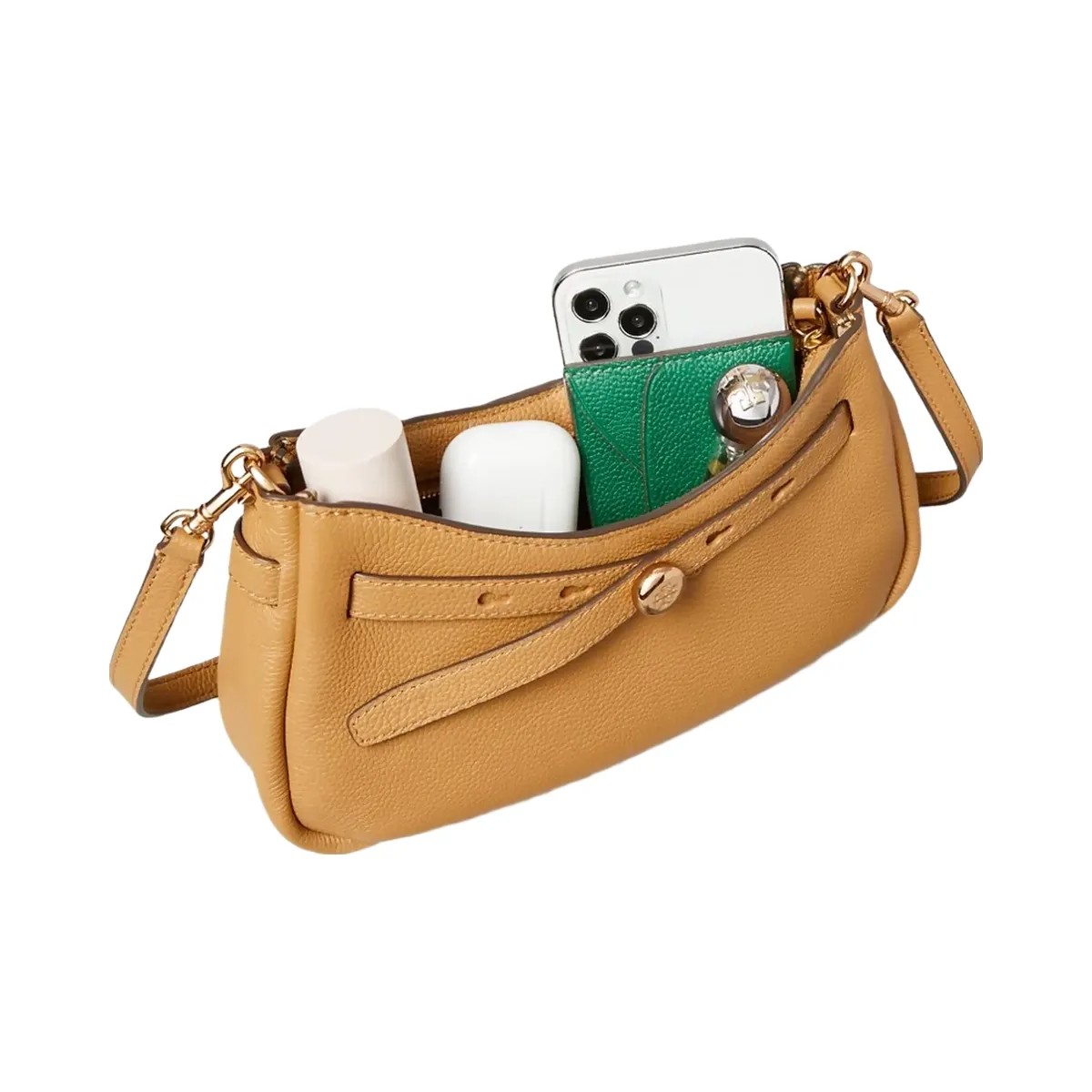 Tory Burch Romy Zip Top Crossbody Dark Kale - HypeFly India View 2