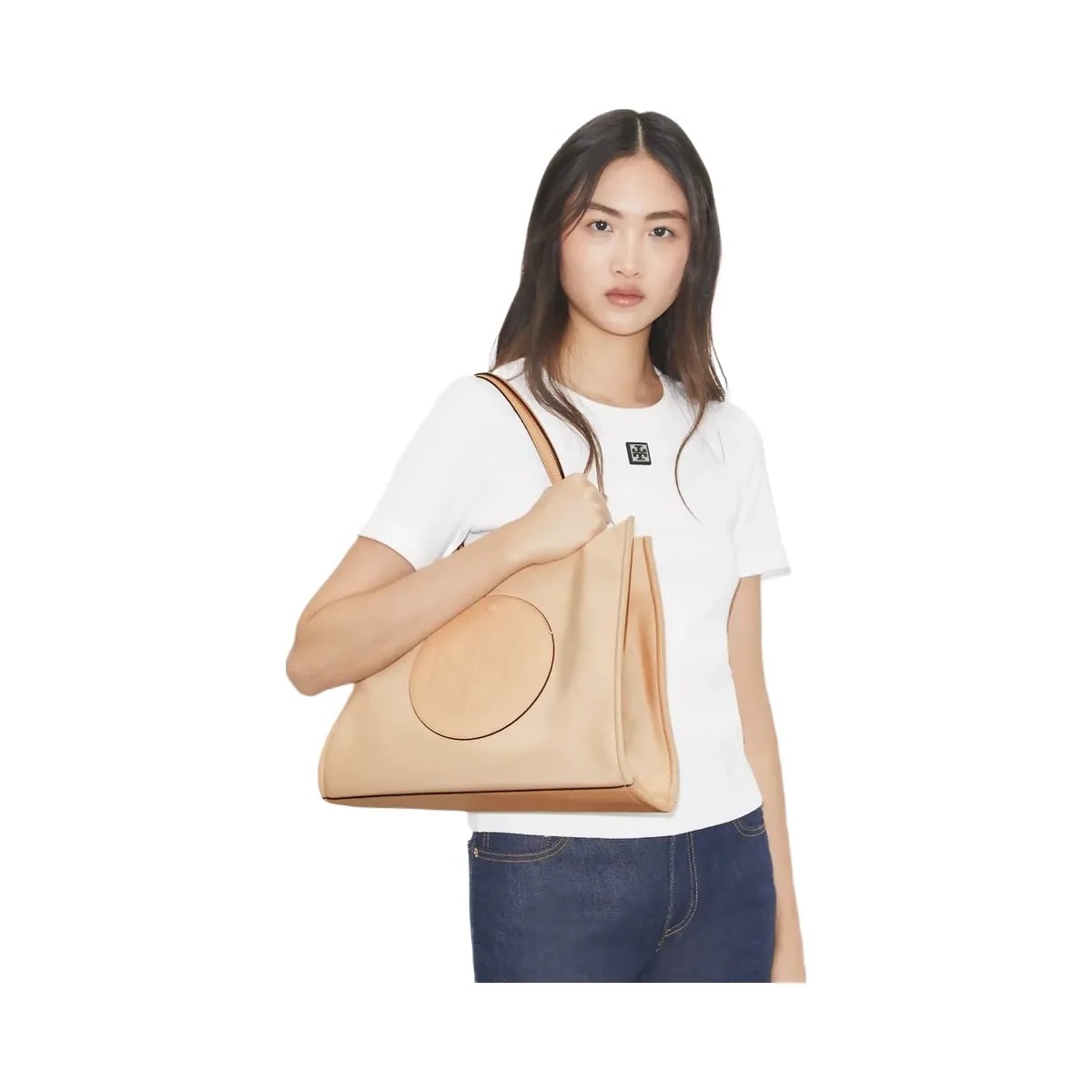 Tory Burch Small Ella Tote Rose Silk - HypeFly India View 2
