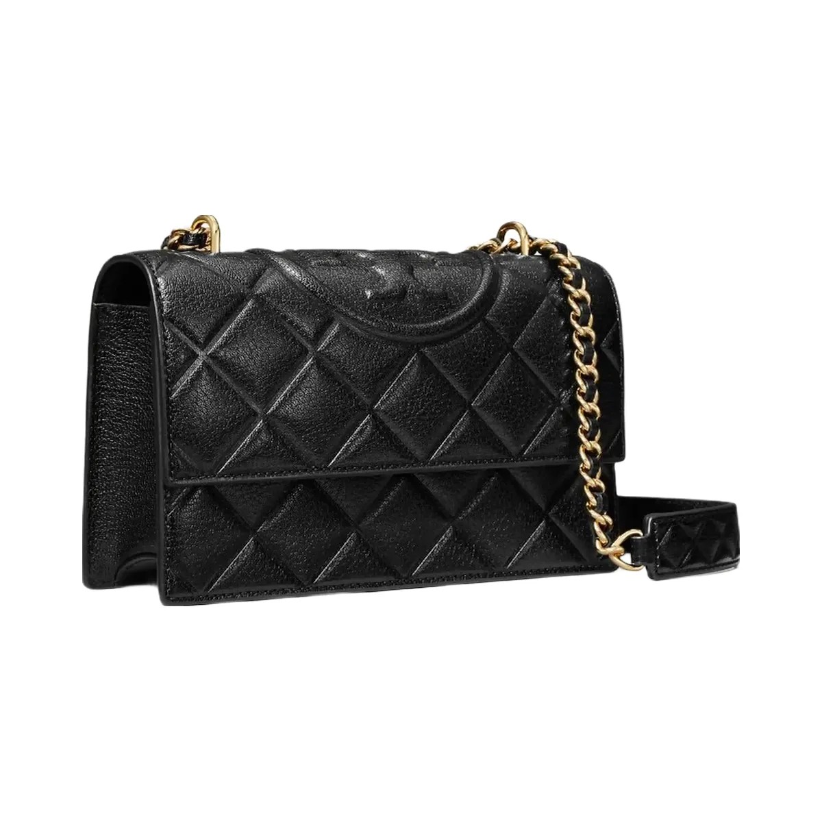 Tory Burch Small Fleming Shoulder Bag Black - HypeFly India View 3