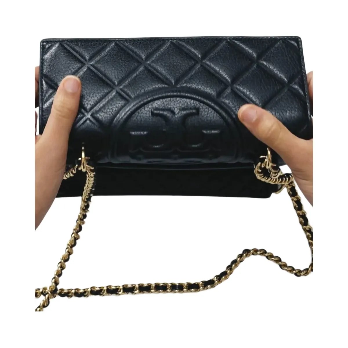 Tory Burch Small Fleming Shoulder Bag Black - HypeFly India View 4