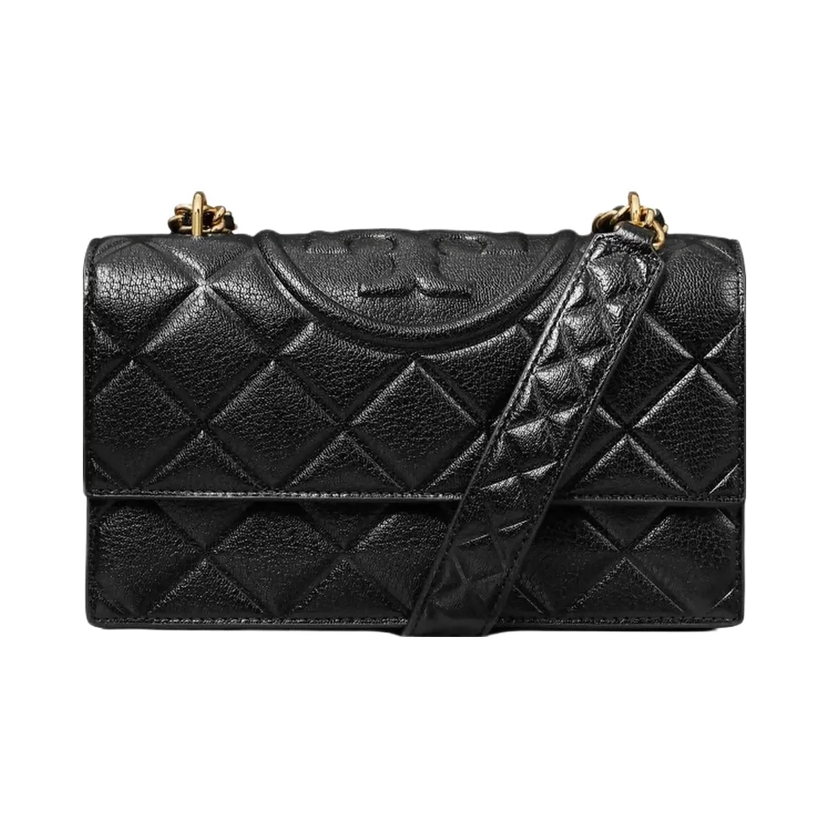 Tory Burch Small Fleming Shoulder Bag Black - HypeFly India View 5