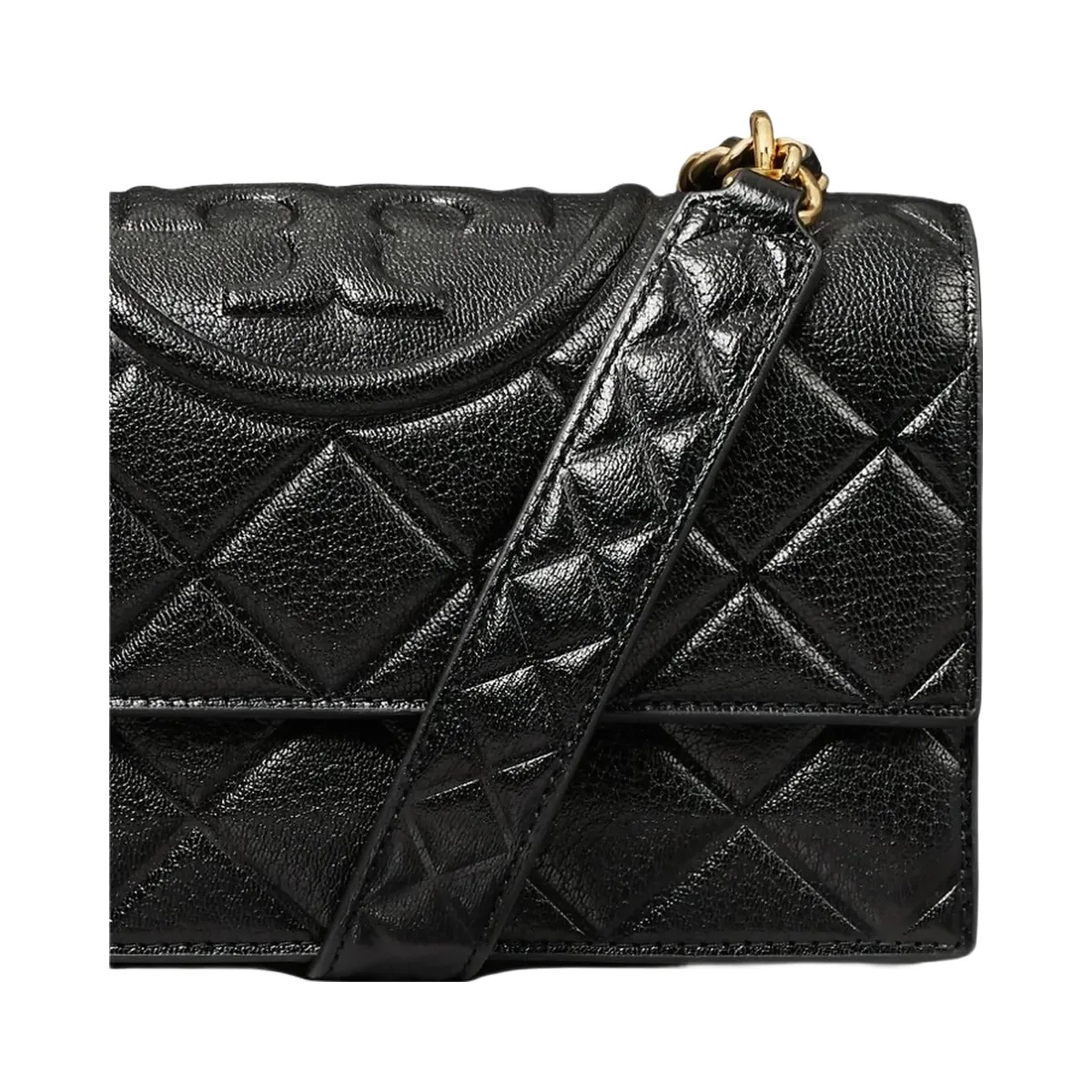 Tory Burch Small Fleming Shoulder Bag Black - HypeFly India View 6