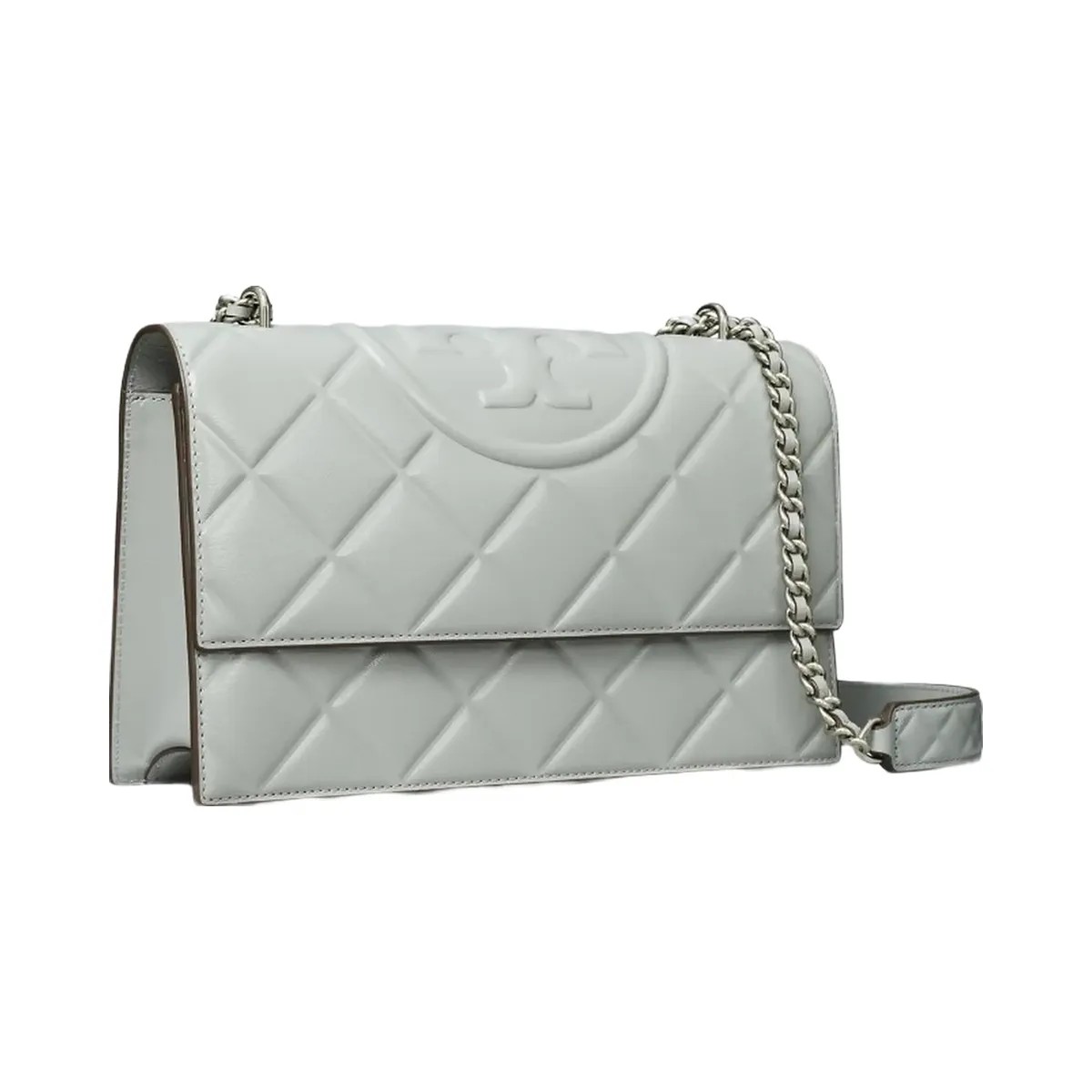 Tory Burch Small Fleming Shoulder Bag Gray - HypeFly India View 3