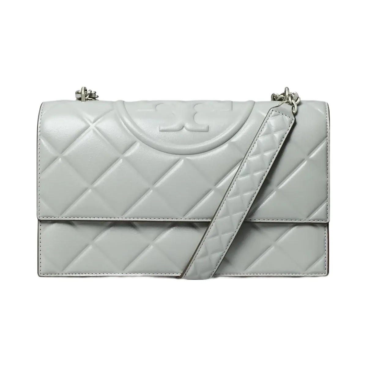 Tory Burch Small Fleming Shoulder Bag Gray - HypeFly India View 5