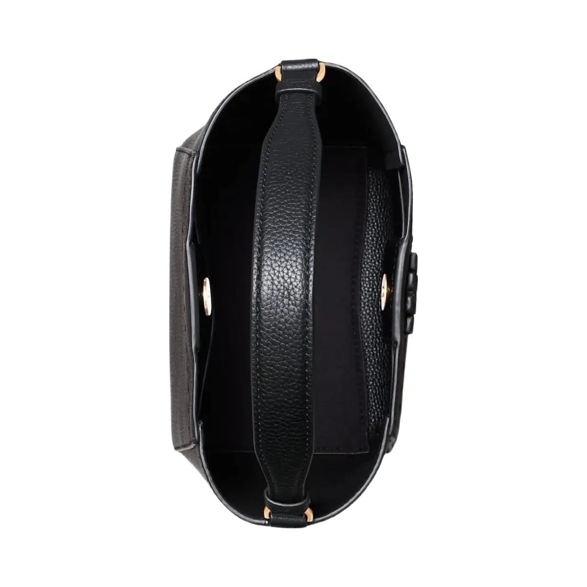 Tory Burch Small McGraw Bucket Bag Black - HypeFly India View 5