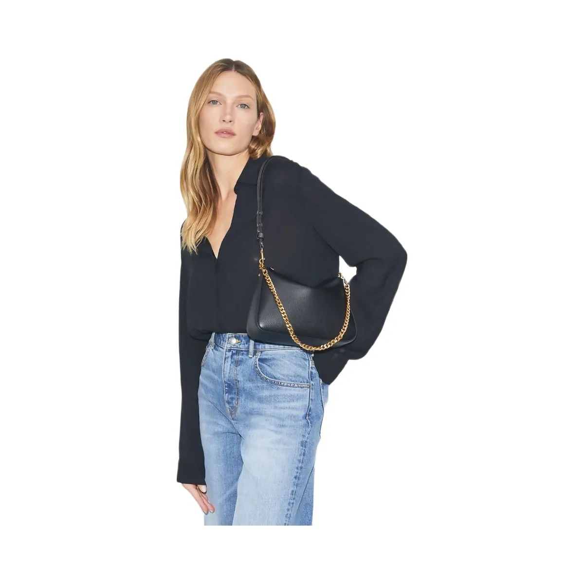 Tory Burch Small Perry Shoulder Bag Black - HypeFly India View 2